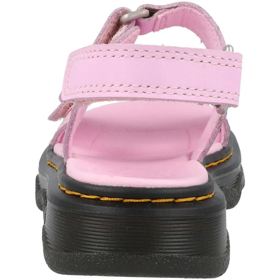 Dr Martens Virden J Pale Pink Leather Sandals