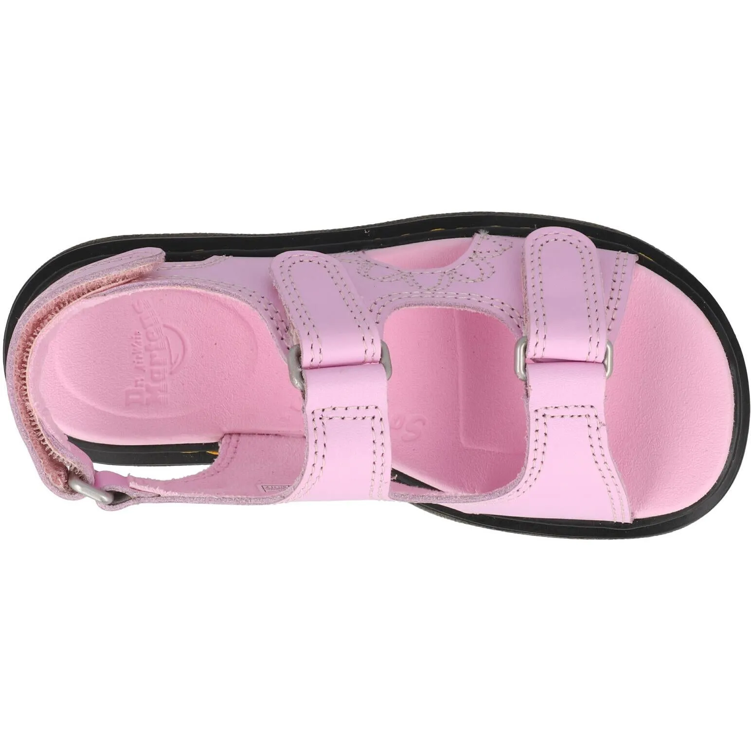 Dr Martens Virden J Pale Pink Leather Sandals