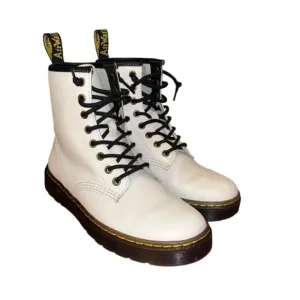 Dr Martens Zavala T Lamper Combat Boot White Size 7 women’s