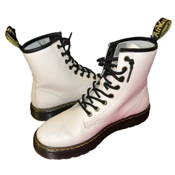 Dr Martens Zavala T Lamper Combat Boot White Size 7 women’s