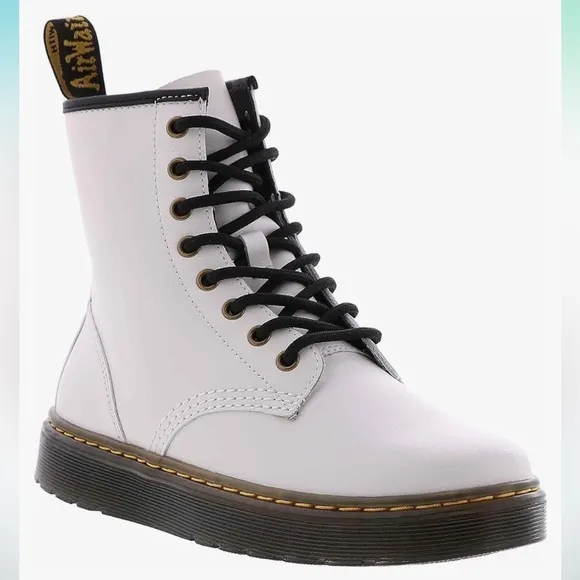 Dr Martens Zavala T Lamper Combat Boot White Size 7 women’s