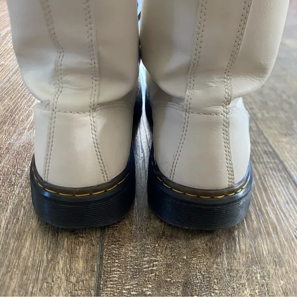 dr. martens zavala white combat boot