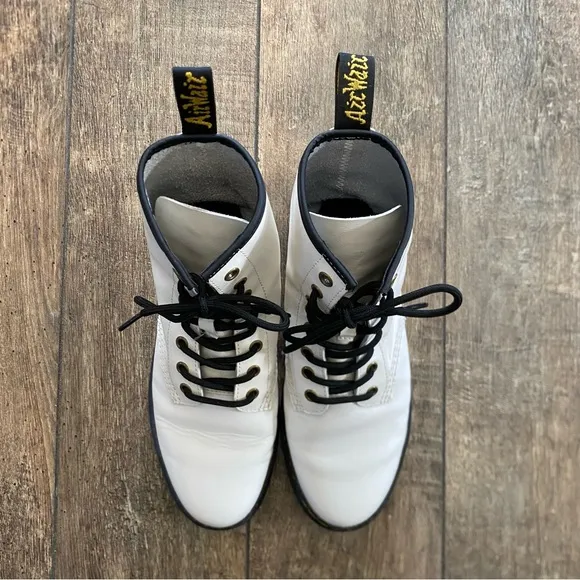 dr. martens zavala white combat boot