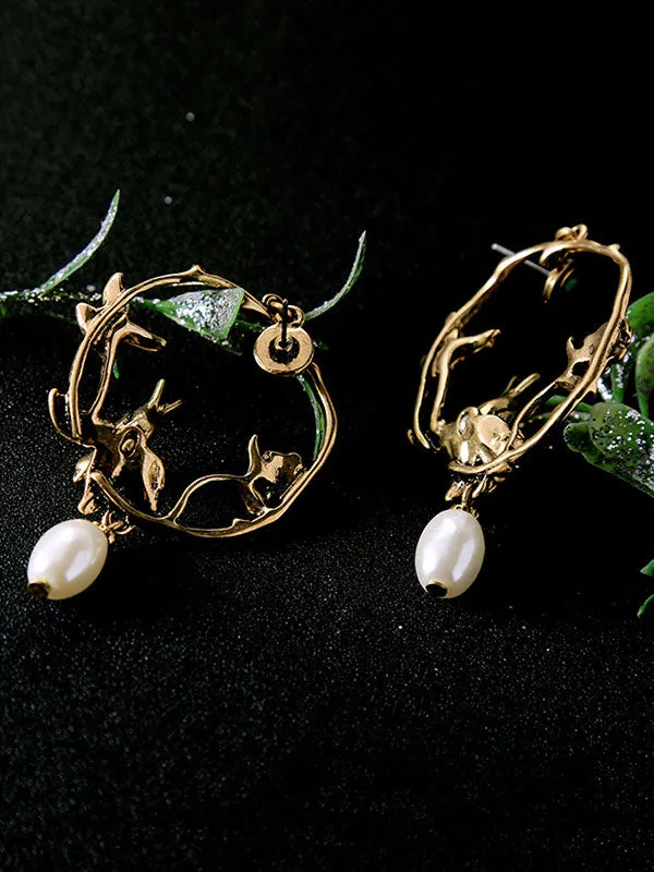 Elegant Bird Pattern Earrings
