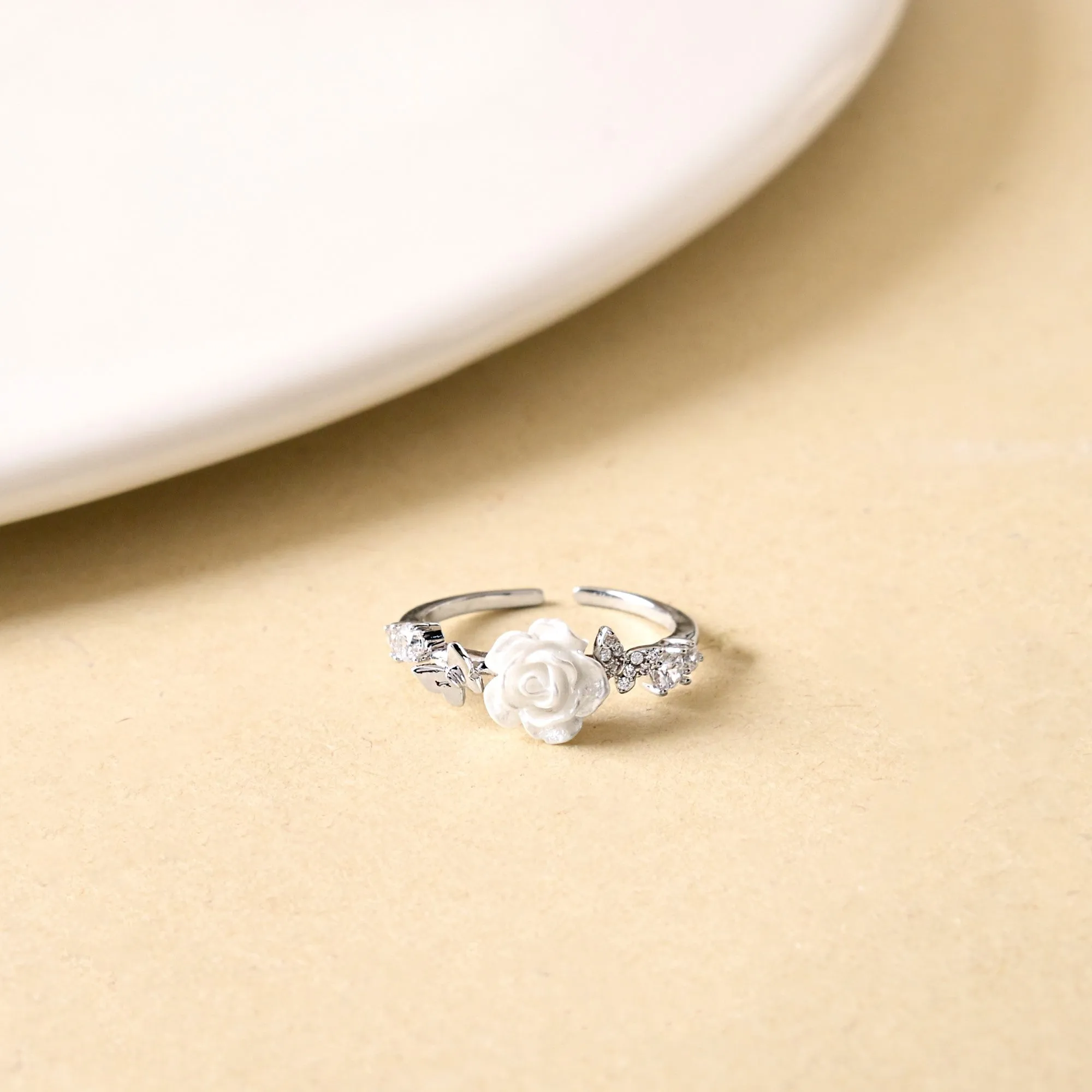 Enchanted Rose Garden Silver Ring