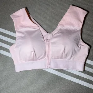EUC Worn Once Tommie Copper Posture Correcting Front Zip Bra Ballet Pink