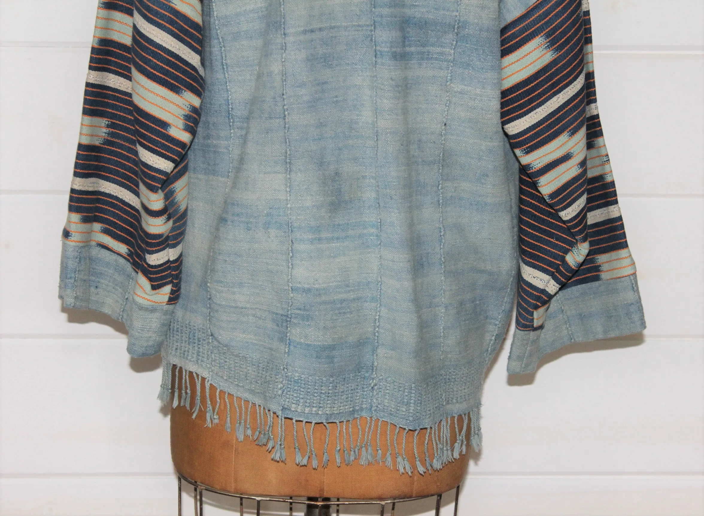 Faded Indigo Ikat Jacket