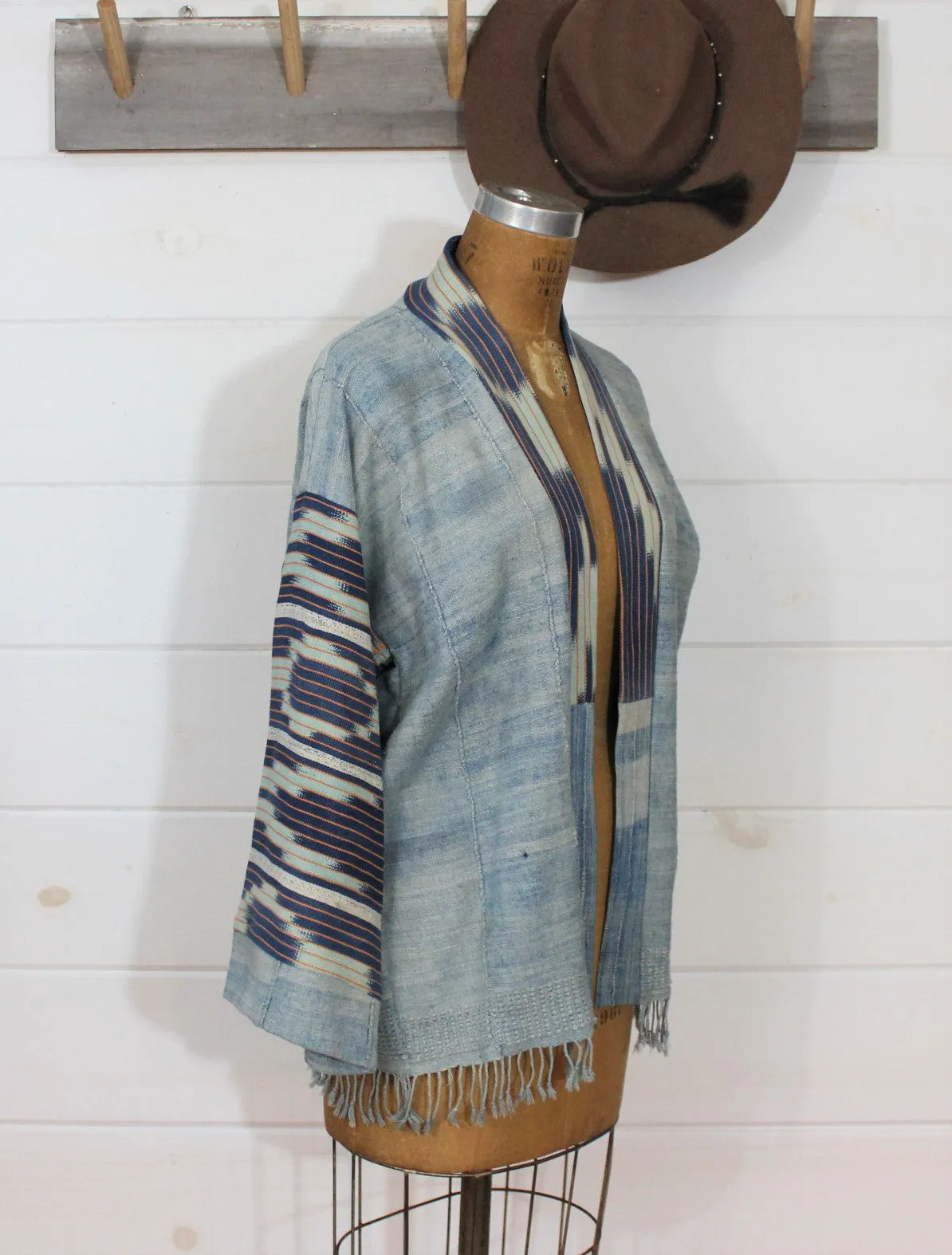 Faded Indigo Ikat Jacket