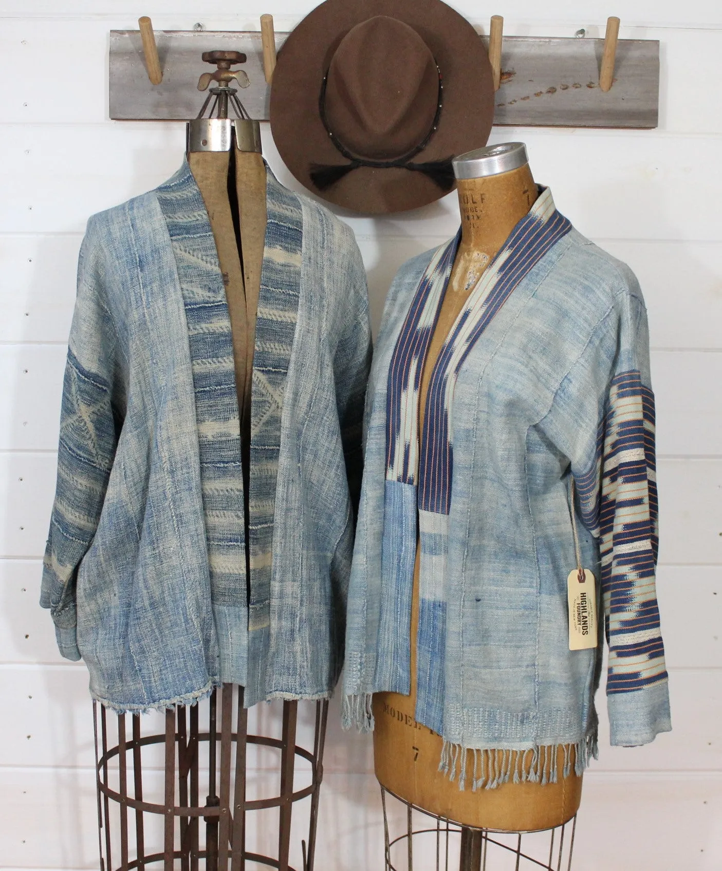Faded Indigo Ikat Jacket
