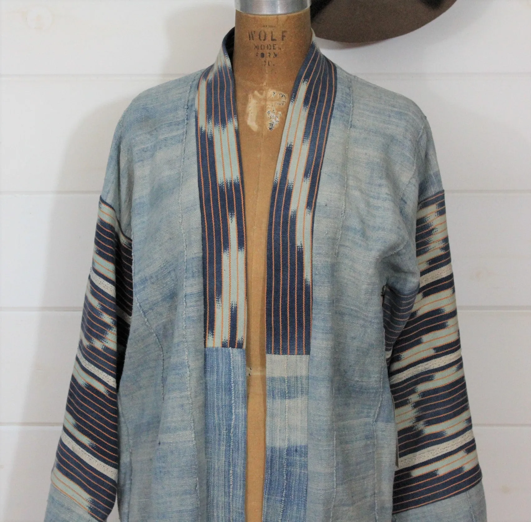 Faded Indigo Ikat Jacket
