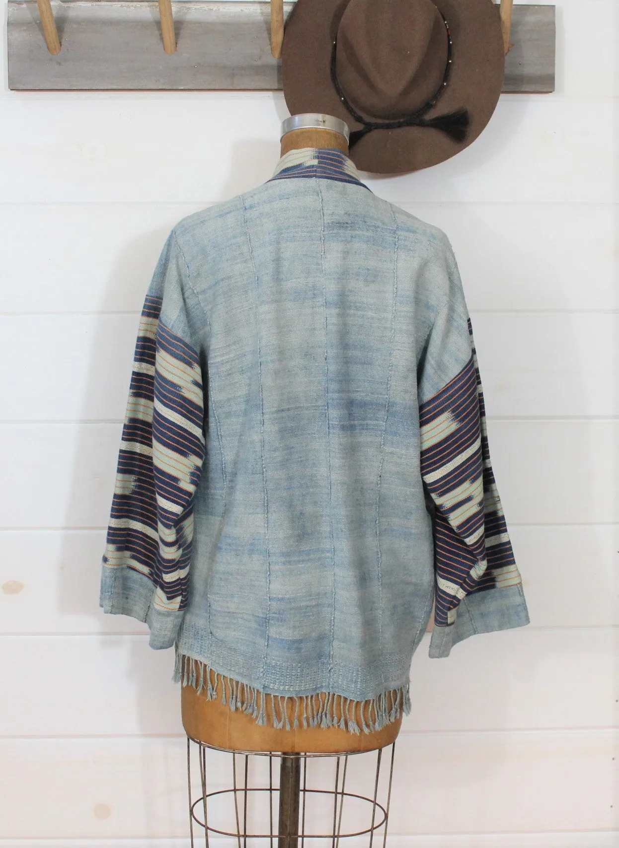 Faded Indigo Ikat Jacket