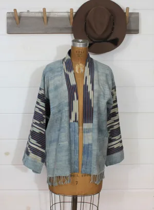 Faded Indigo Ikat Jacket