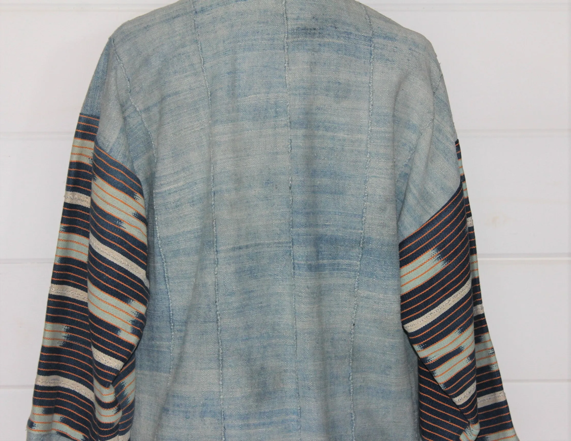 Faded Indigo Ikat Jacket