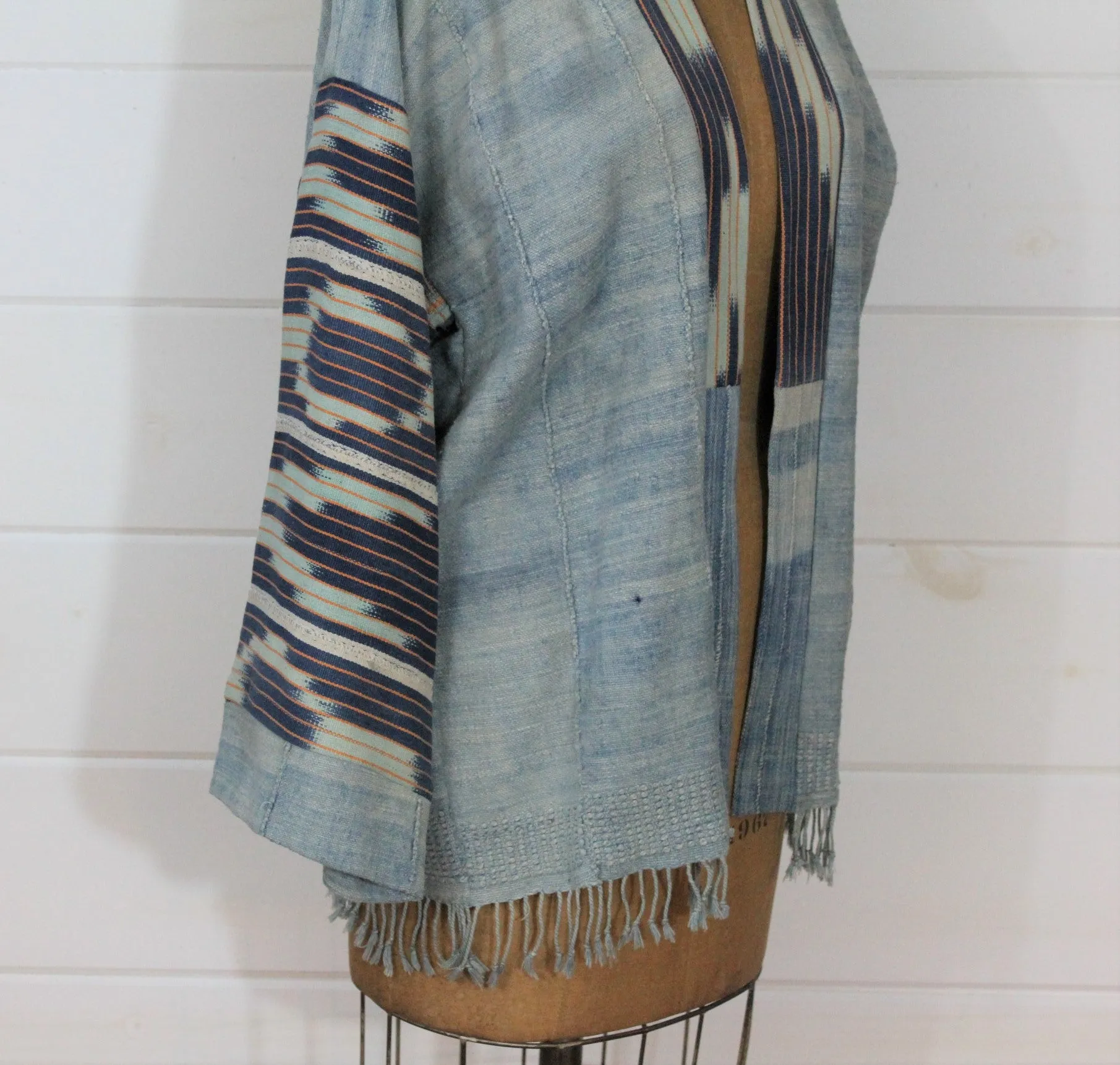 Faded Indigo Ikat Jacket