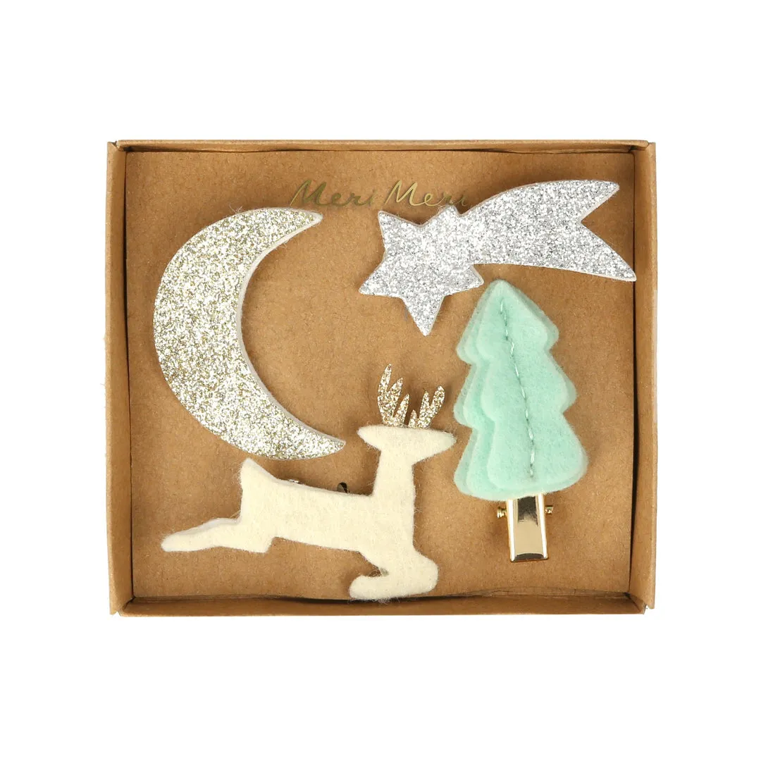 Felt & Glitter Christmas Icon Slides
