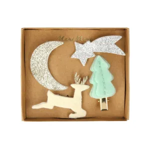 Felt & Glitter Christmas Icon Slides