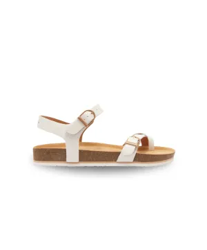 Frankie4 Orla White Grain Sandal