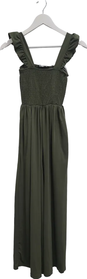 FS Collection Green Frill Detail Strappy Jumpsuit UK 8