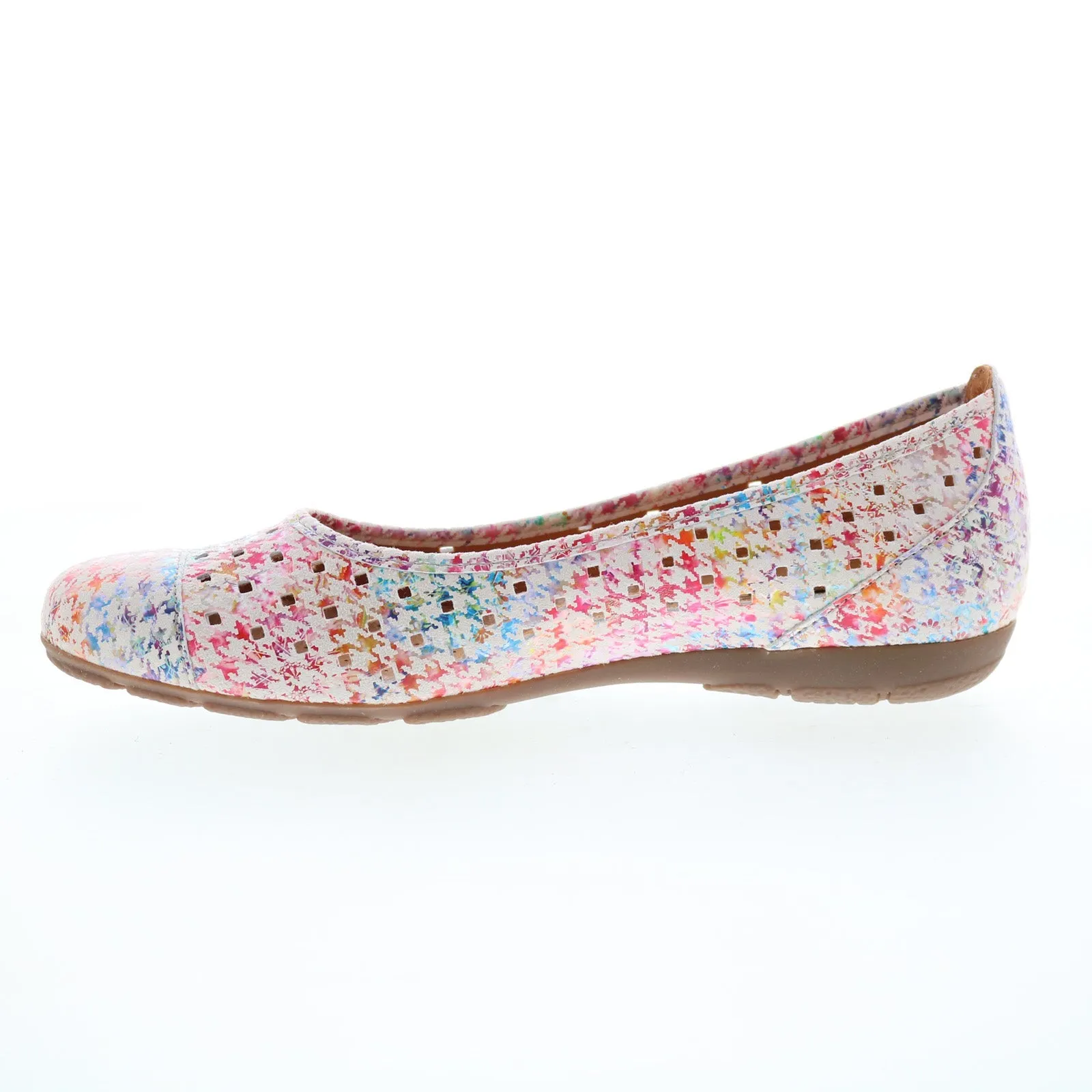 Gabor 44-169-50 Womens Pink Leather Slip On Ballet Flats Shoes