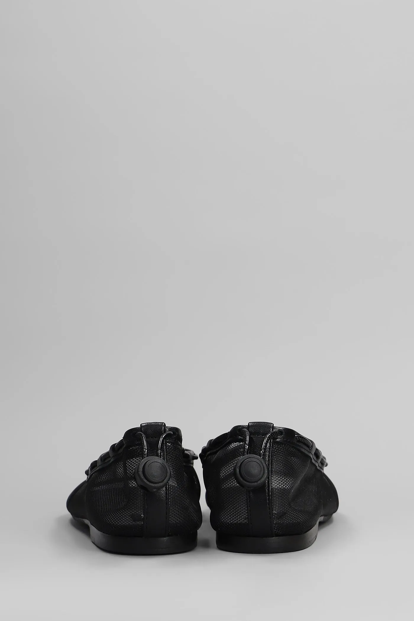 Gill mesh Ballet flats in black leather