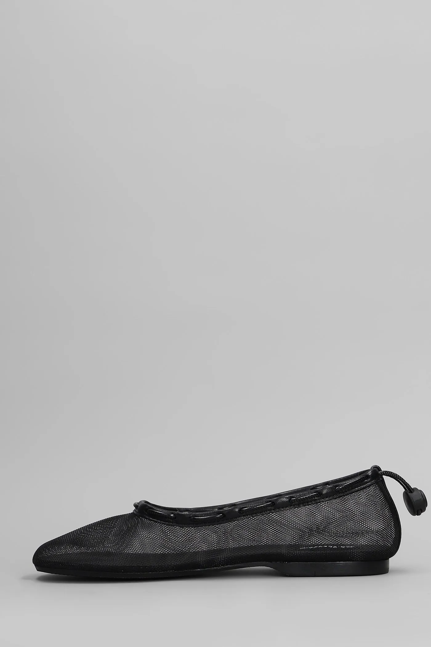 Gill mesh Ballet flats in black leather