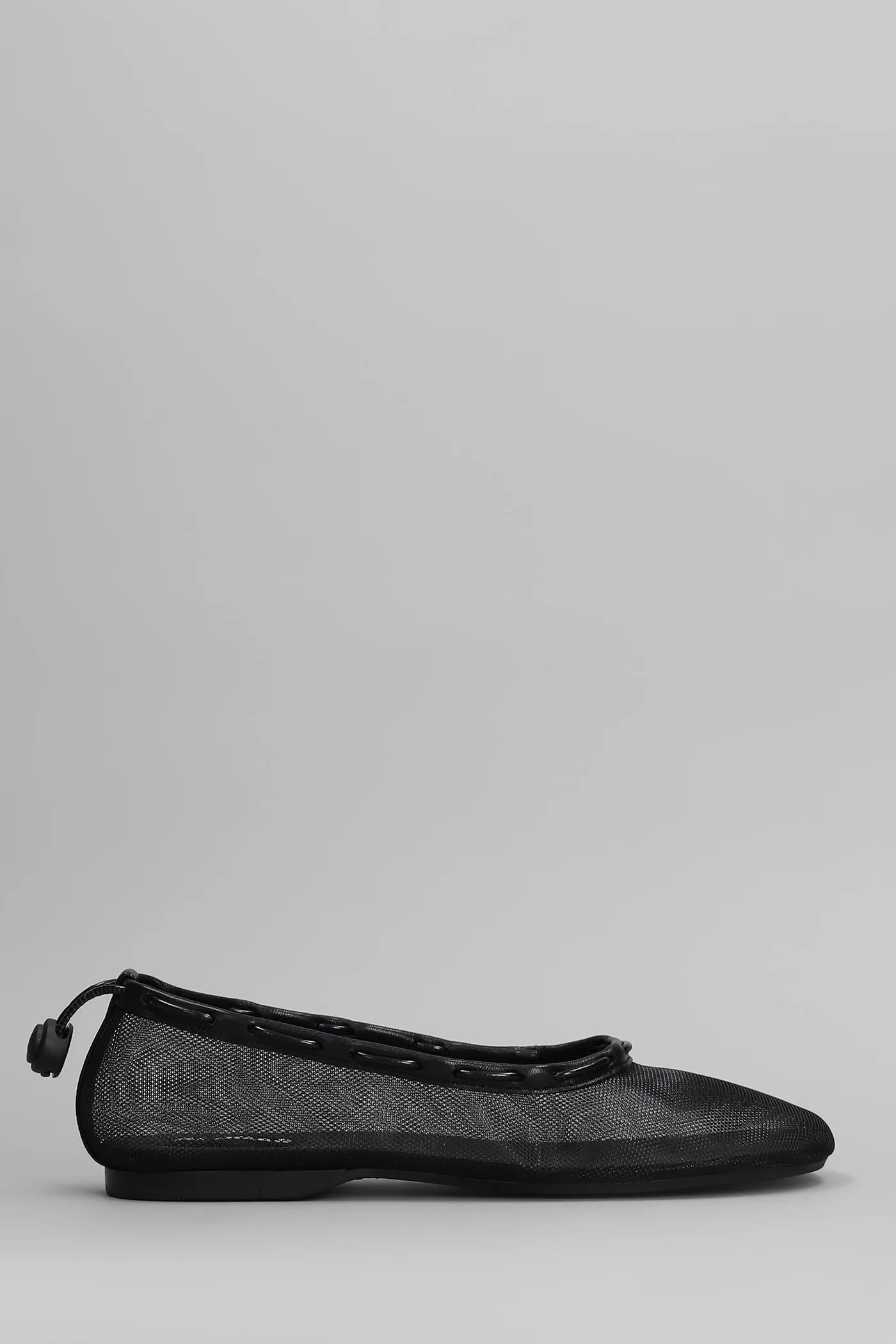 Gill mesh Ballet flats in black leather