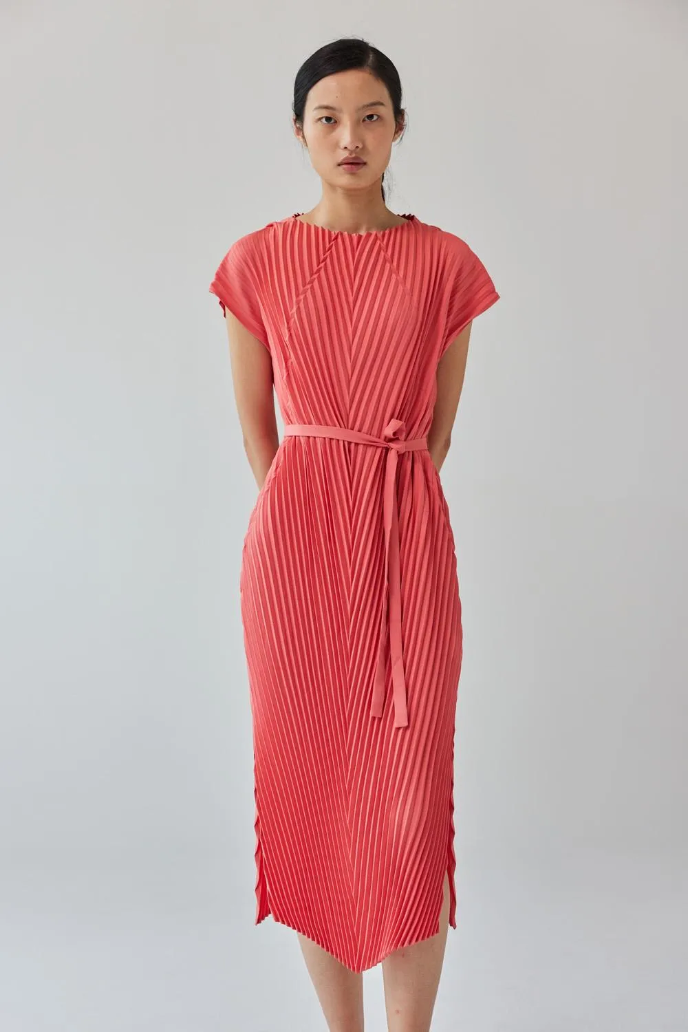 GIN LEE STUDIO | Ella Dress | Coral Red