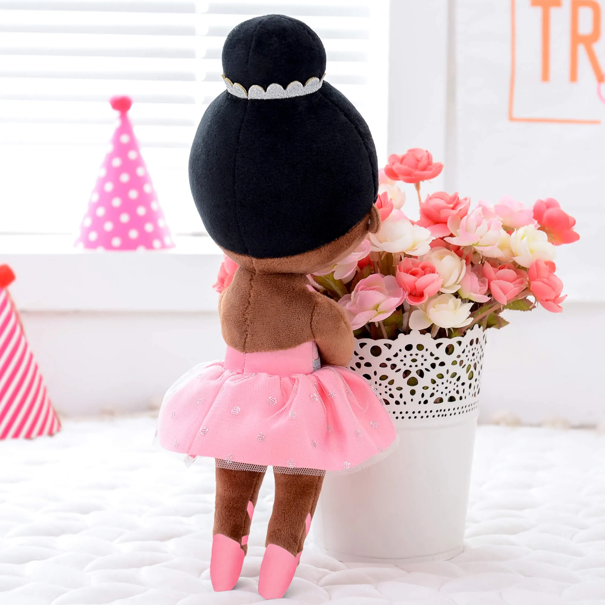 Gloveleya 13-inch Personalized Plush Dolls Ballerina Series Tanned Skin Ballet Dream