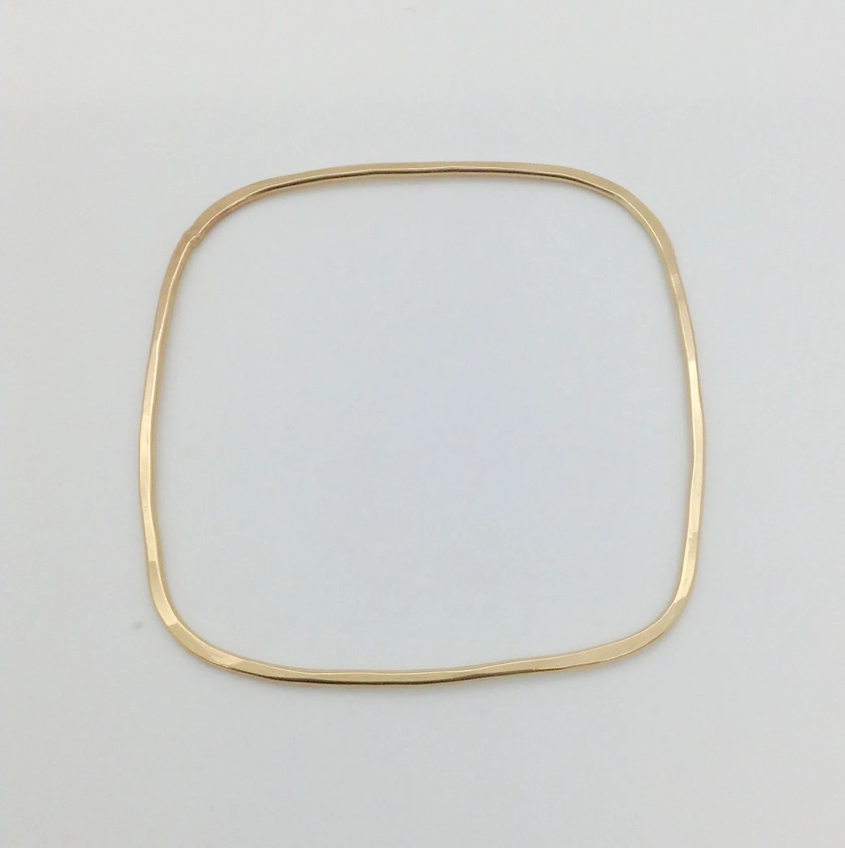 Gold Square Bangle Bracelet