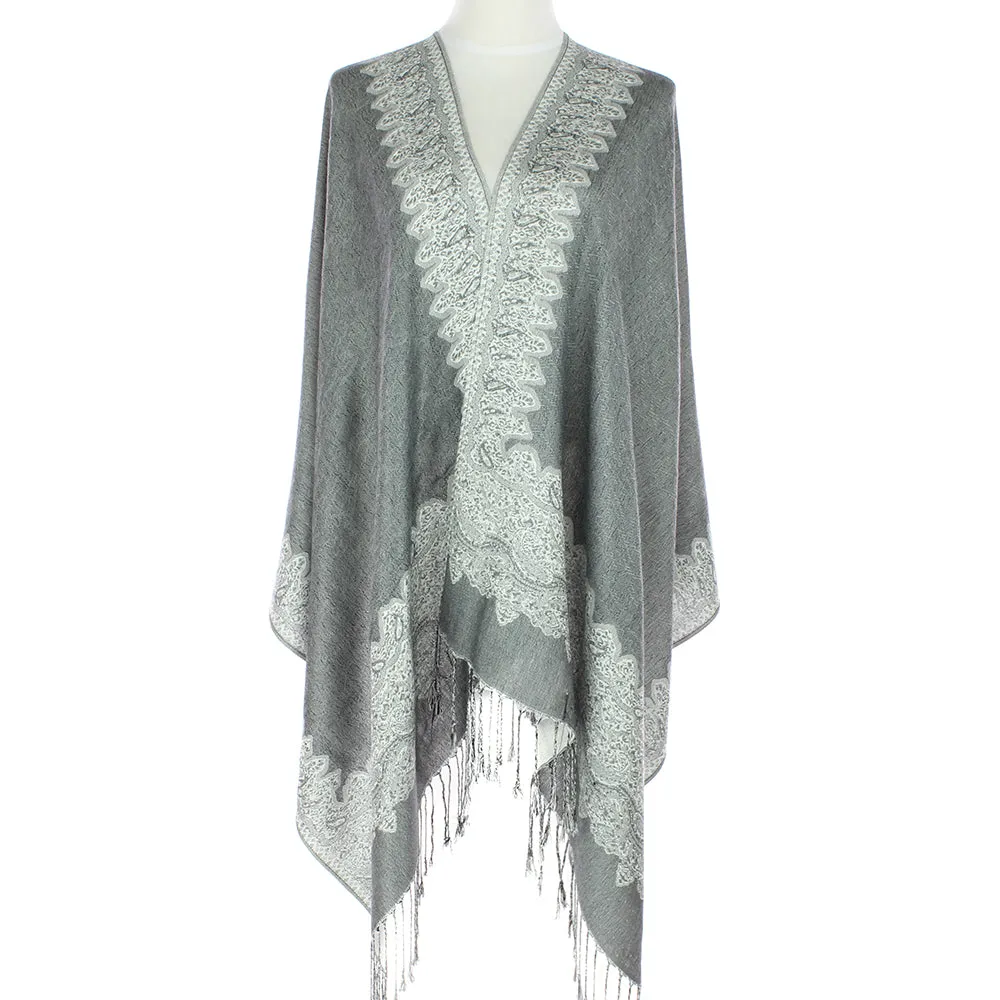 Grey/White Constantinople Pashmina