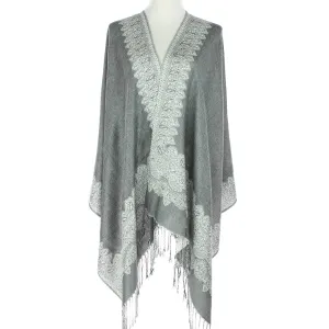 Grey/White Constantinople Pashmina