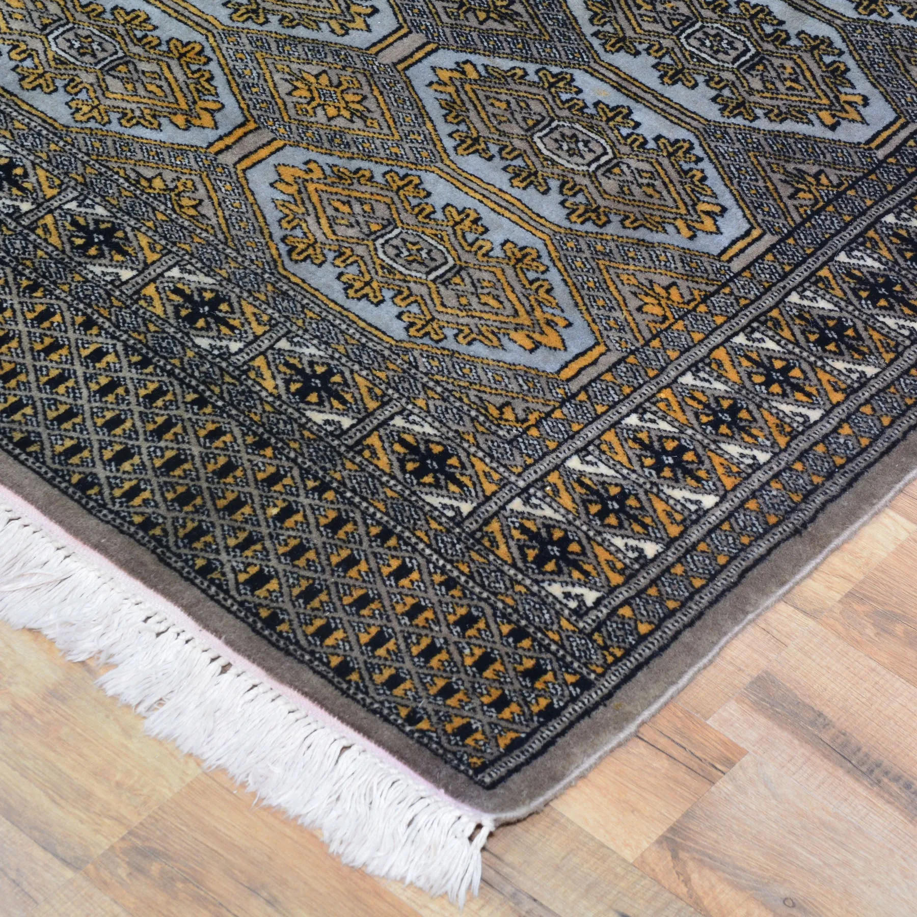 Hand-Knotted Tribal Bokhara Jaldar Handmade 100% Wool Rug (Size 3.2 X 5.0) Cwral-10515