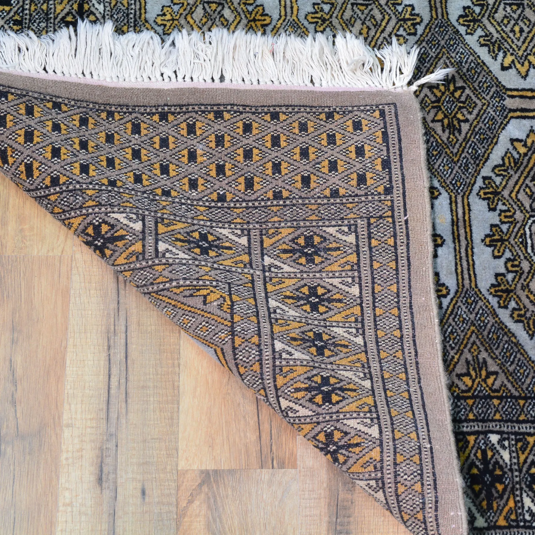 Hand-Knotted Tribal Bokhara Jaldar Handmade 100% Wool Rug (Size 3.2 X 5.0) Cwral-10515