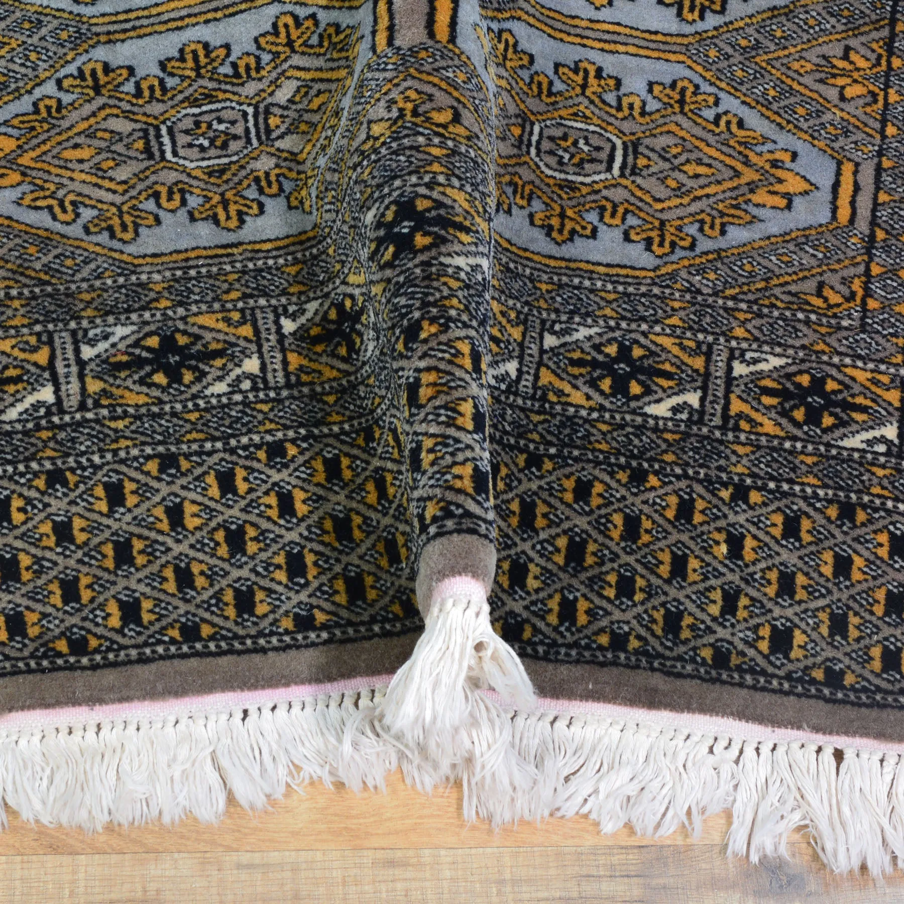 Hand-Knotted Tribal Bokhara Jaldar Handmade 100% Wool Rug (Size 3.2 X 5.0) Cwral-10515