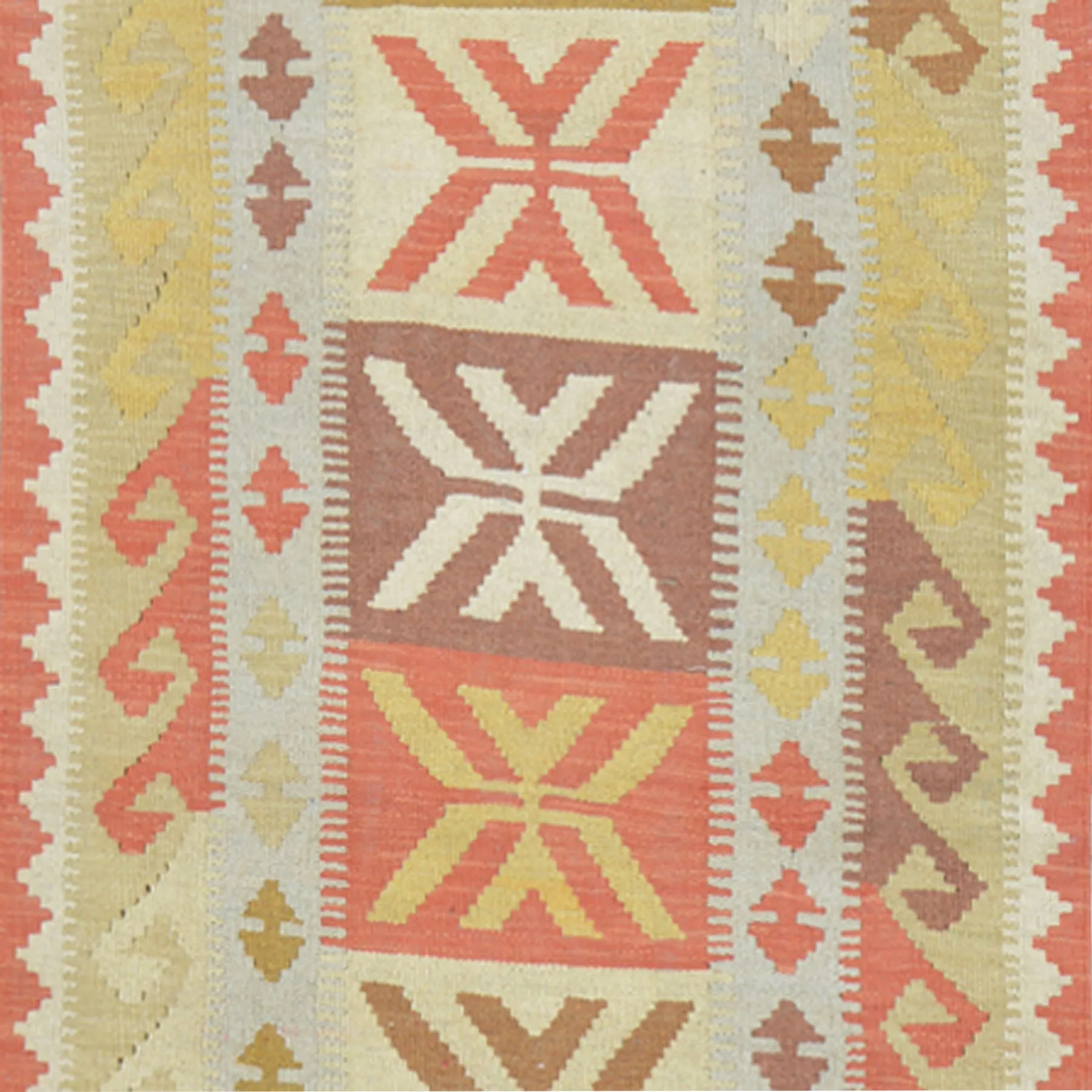 Hand-Woven Flatweave Handmade Kilim Wool Rug (Size 2.8 X 10.0) Cwral-8370