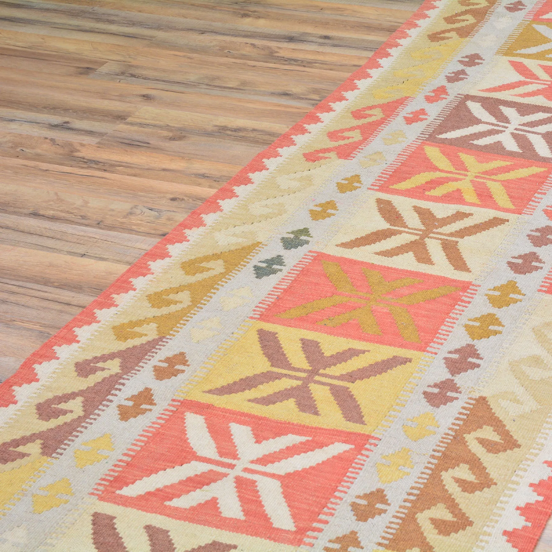 Hand-Woven Flatweave Handmade Kilim Wool Rug (Size 2.8 X 10.0) Cwral-8370