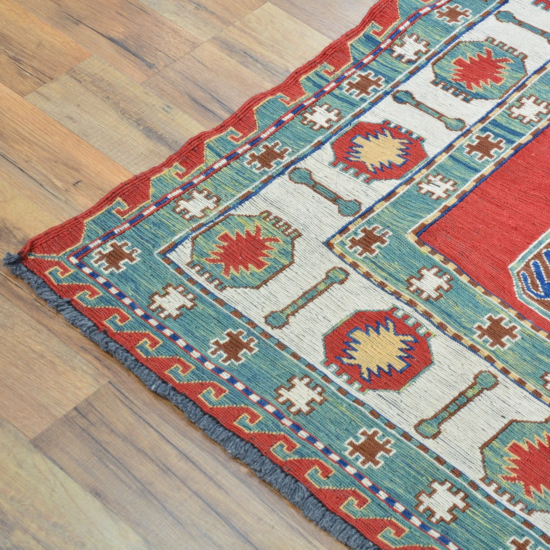 Hand-Woven Tribal Sumak Traditional Oriental Handmade Wool Rug (Size 4.11 X 7.4) Cwral-10137