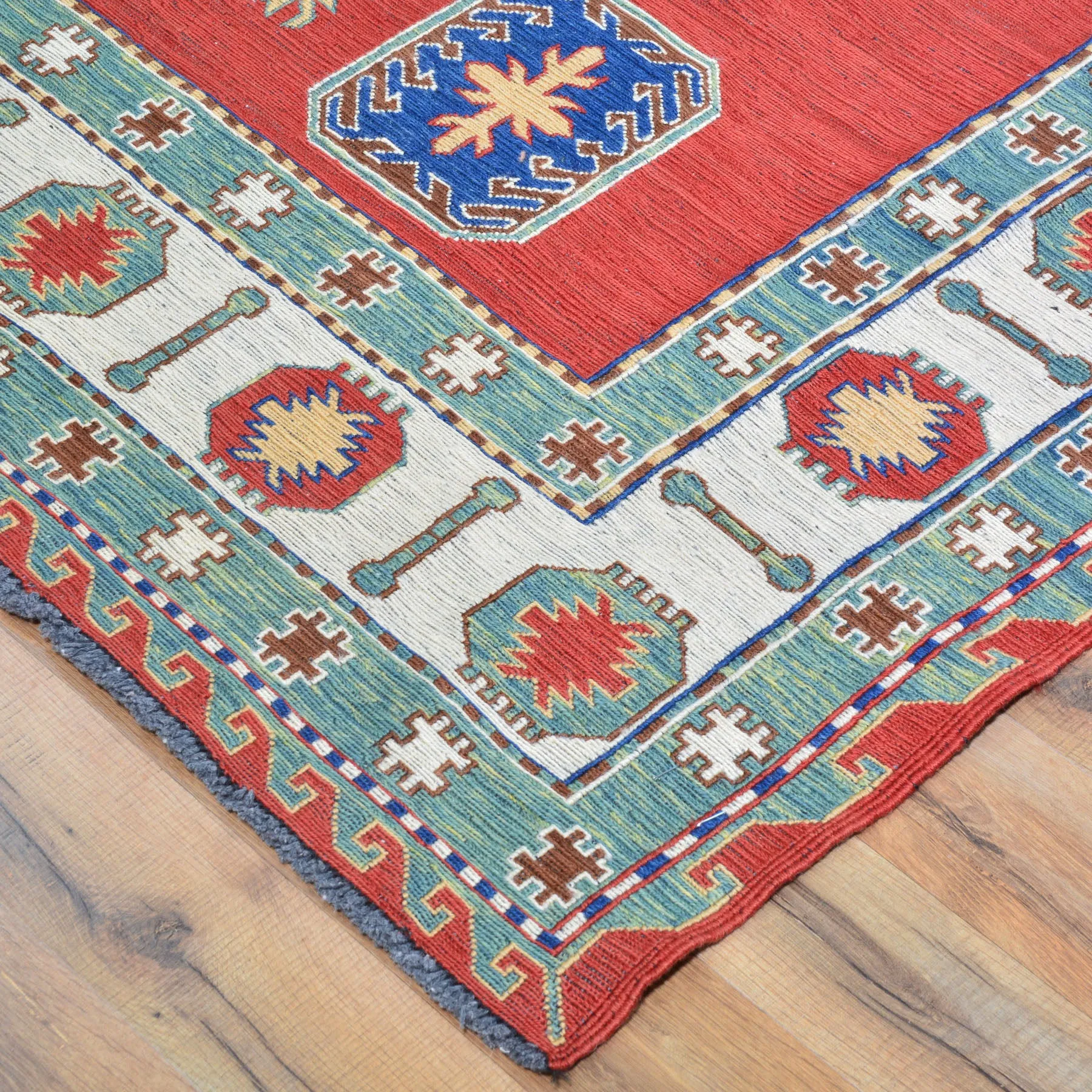 Hand-Woven Tribal Sumak Traditional Oriental Handmade Wool Rug (Size 4.11 X 7.4) Cwral-10137