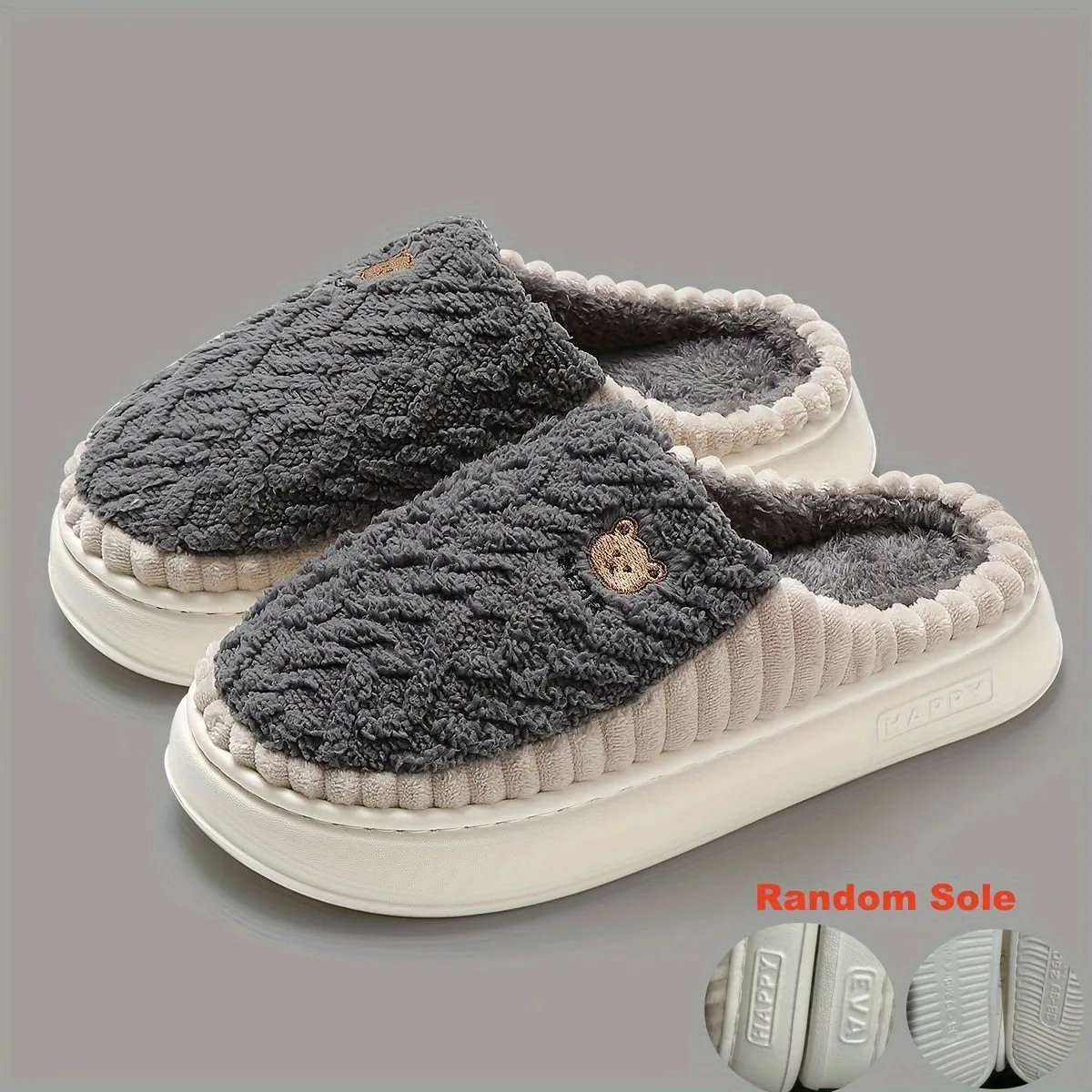 HugMe -  Fleece Bear Slippers