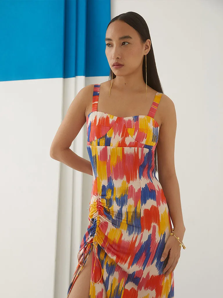 Ikat Strappy Dress