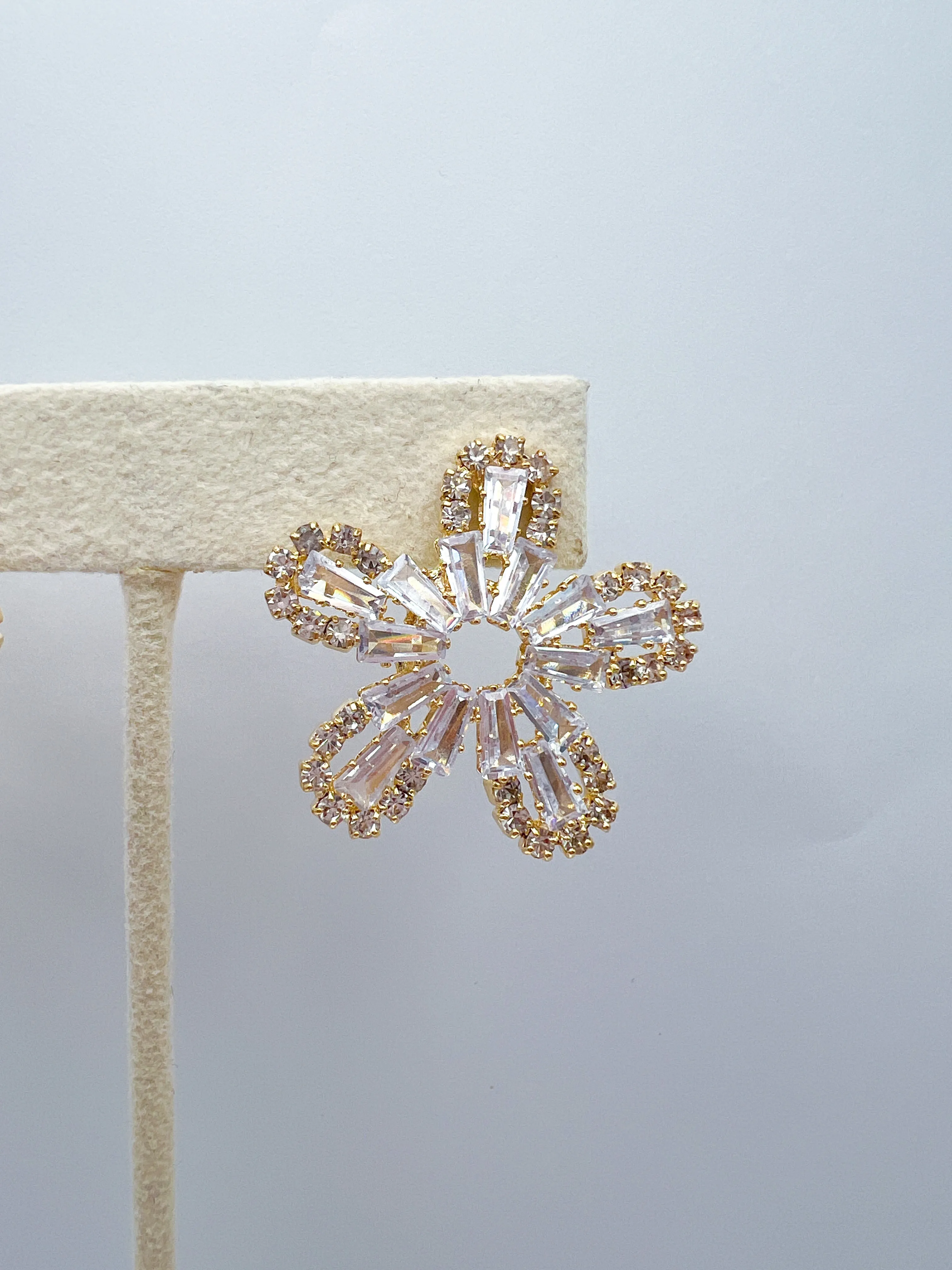Intricate Flower Stud Earring