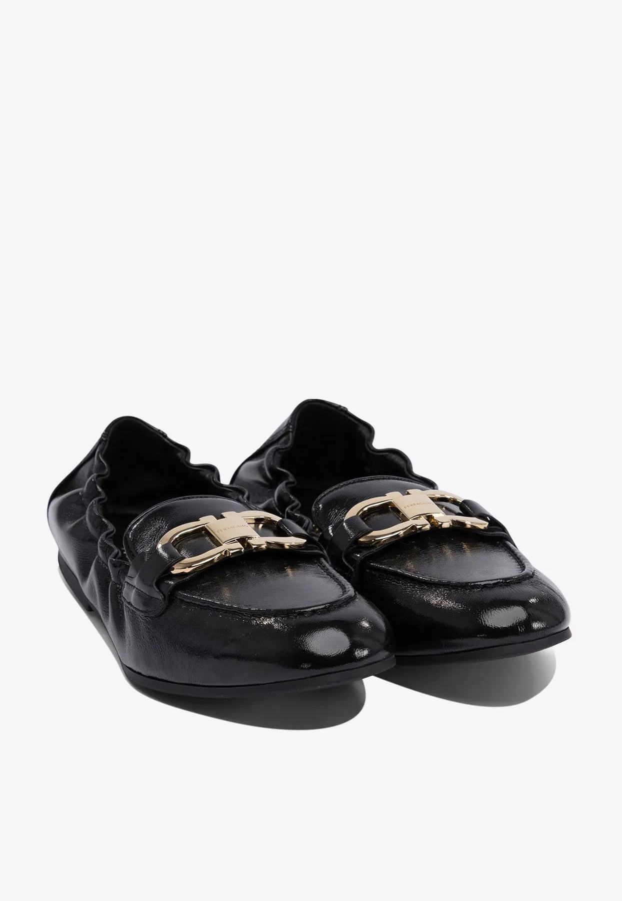 Jodie Elasticated Loafers in Leather