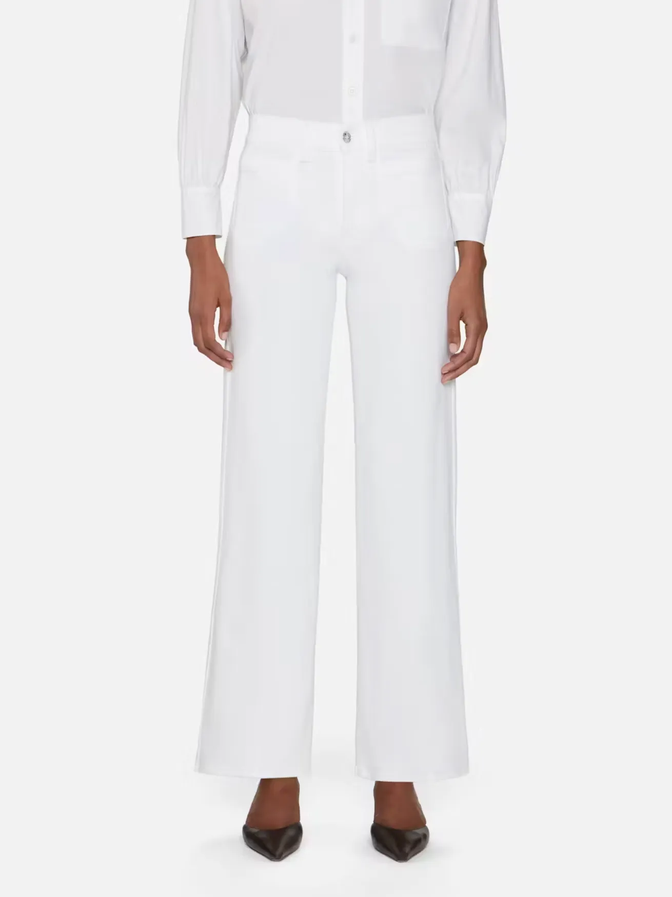 Le Slim Palazzo Modernist Pocket White