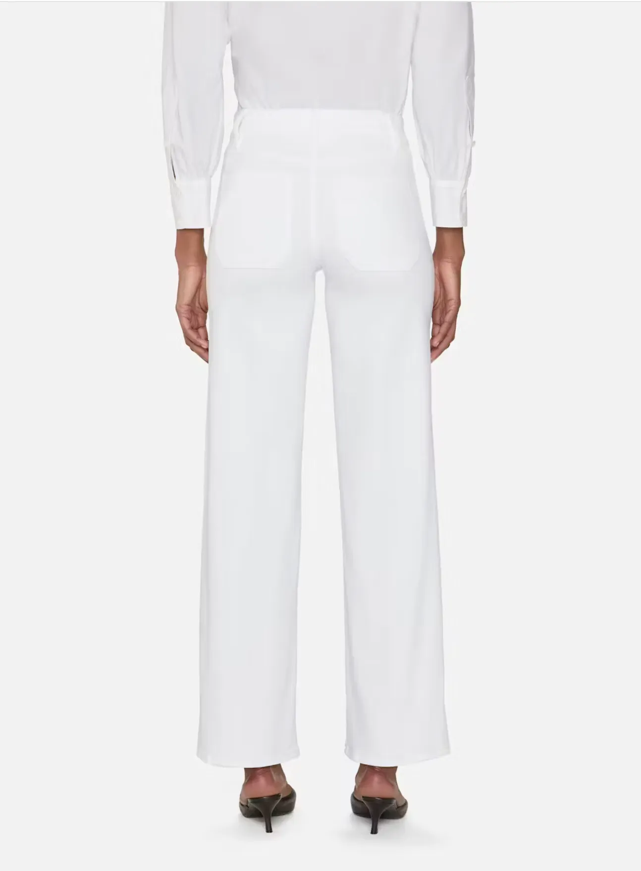 Le Slim Palazzo Modernist Pocket White