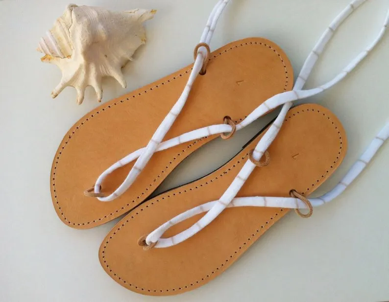 Leather Lace  Sandals For Womens
