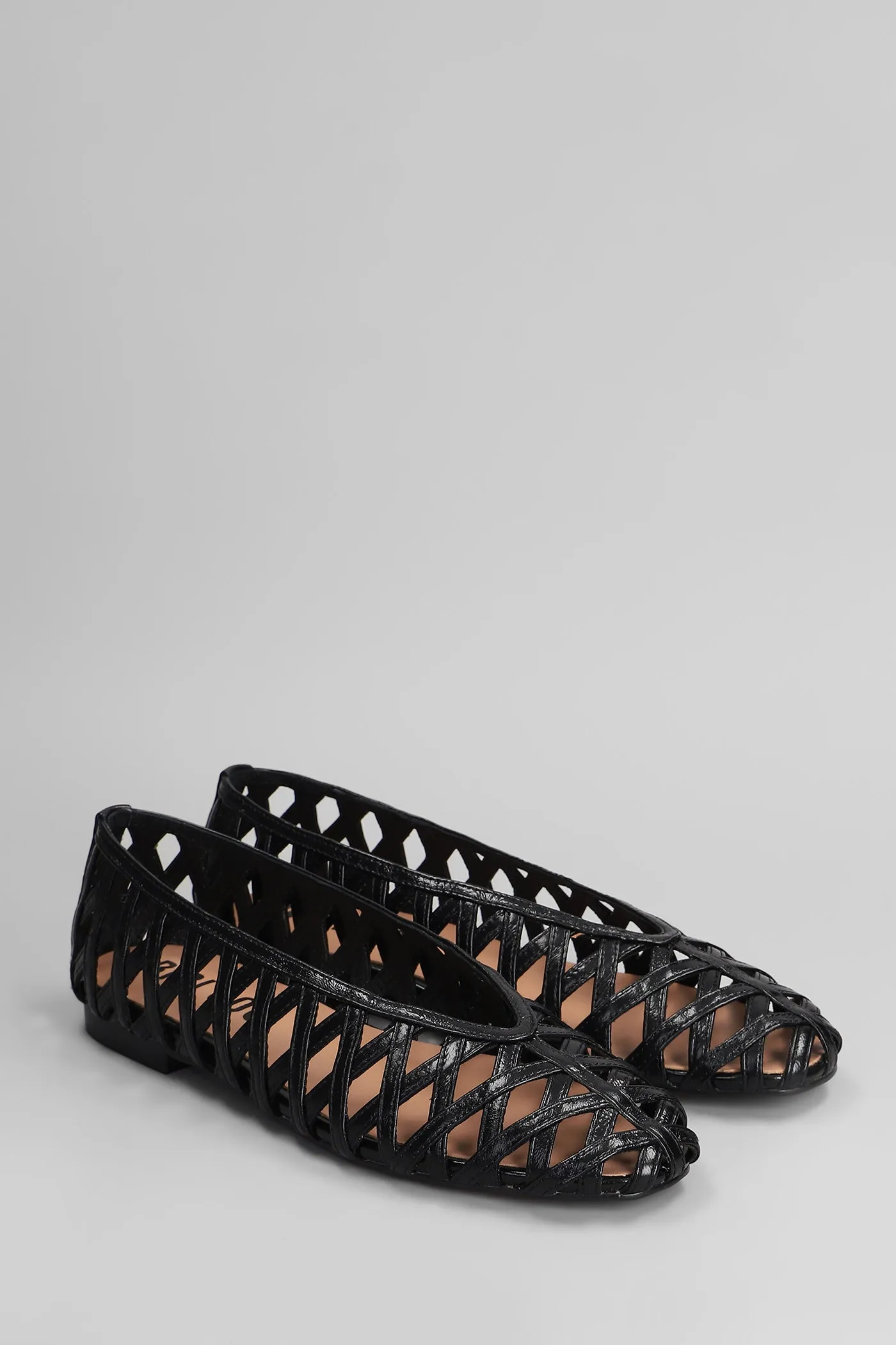 Liala Flat Ballet flats in black leather