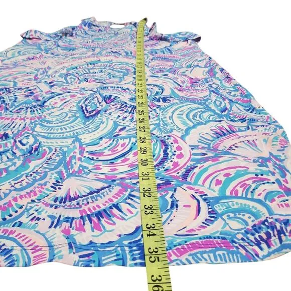 Lilly Pulitzer Billie Pima Cotton Ruffle Halter Dress Size Small