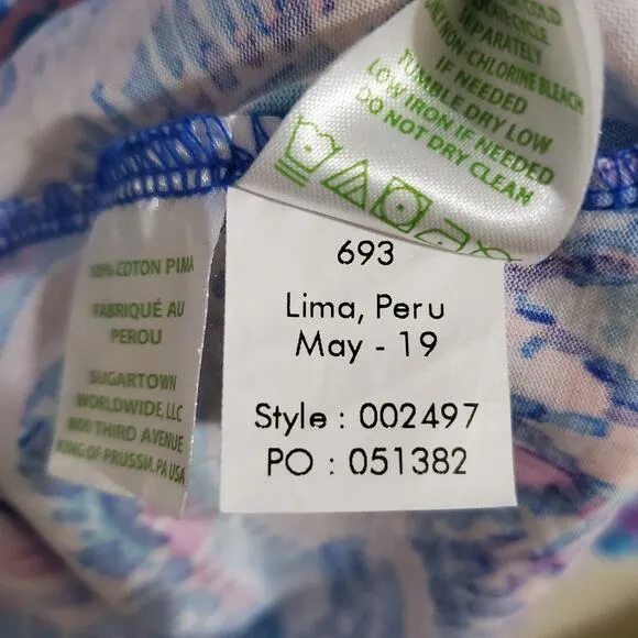 Lilly Pulitzer Billie Pima Cotton Ruffle Halter Dress Size Small