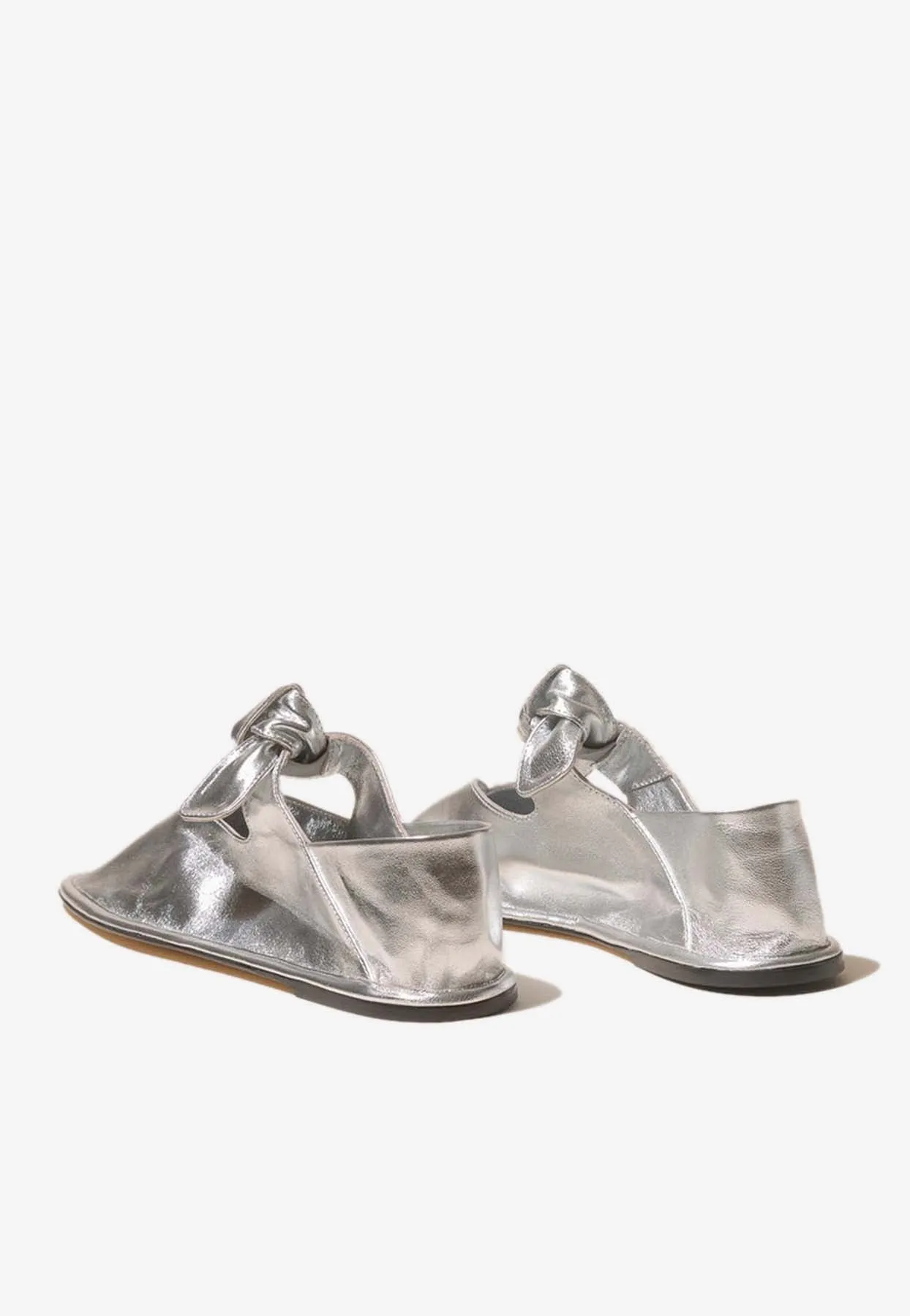 Llasada Metallic Leather Flats