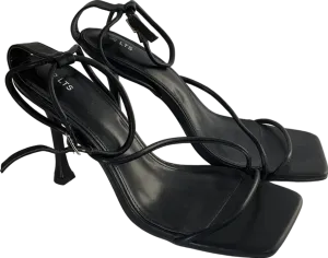LTS Black Strappy Asymmetrical Heel UK 9 EU 42 👠